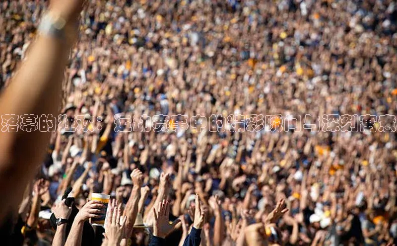 星欧平台app下载安装宇信科技落幕的狂欢：运动赛事中的精彩瞬间与深刻寓意