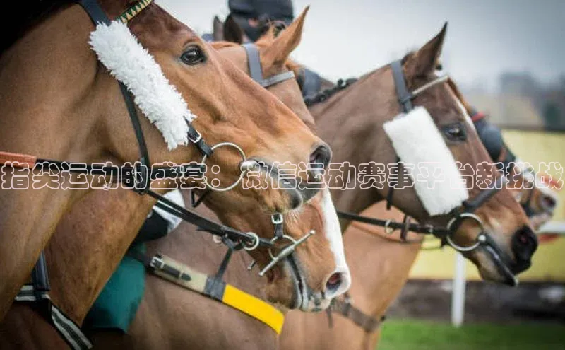 指尖运动的盛宴：微信运动赛事平台新挑战